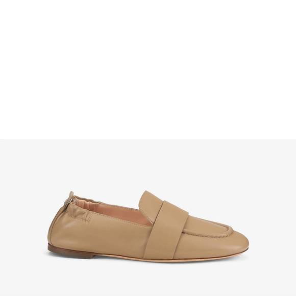 NEW AGL women chistiana leather moccasin in cocoa